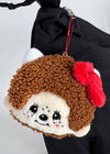 Monchhichi X Sanrio Hello Kitty Face Plush Coin Pouch -Limited Edition