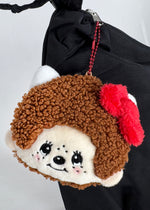 Monchhichi X Sanrio Hello Kitty Face Plush Coin Pouch -Limited Edition