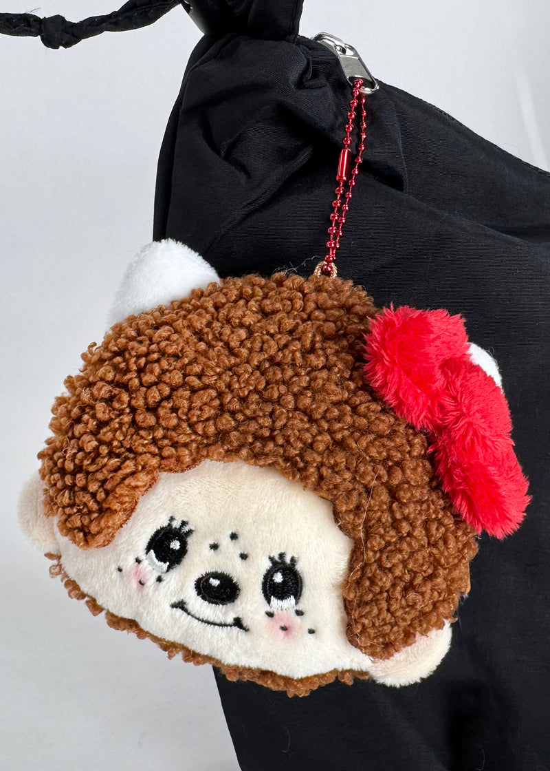 Monchhichi X Sanrio Hello Kitty Face Plush Coin Pouch -Limited Edition
