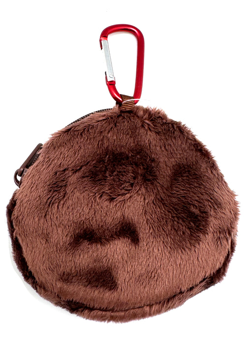 Monchhichi-Kun Face Plush Coin Pouch