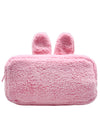 Monchhichi Chimutan Bunny Face Plush Cosmetic Bag