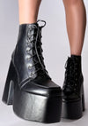 GOLFITO 02 Gothica Black Platform Boots