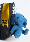 Peanuts Snoopy Navy Corduroy Plush Ball Chain Mascot Keychain