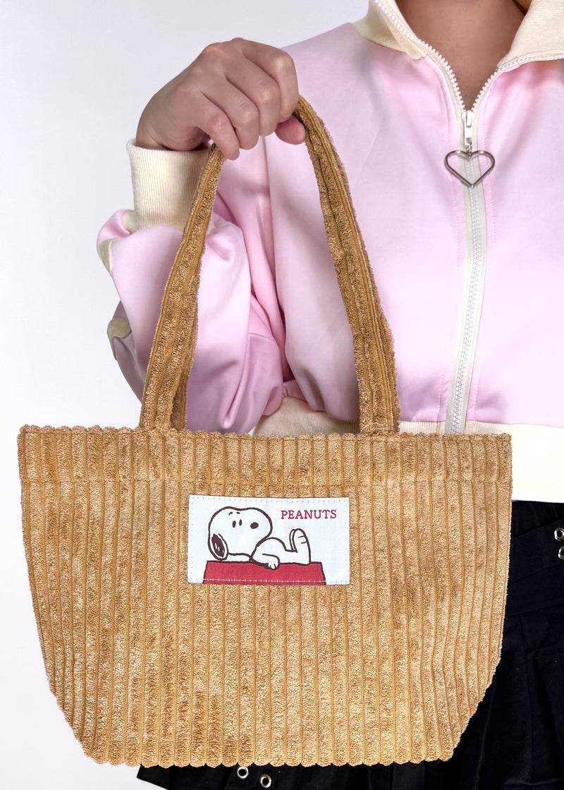 Peanuts Snoopy House Corduroy Tote