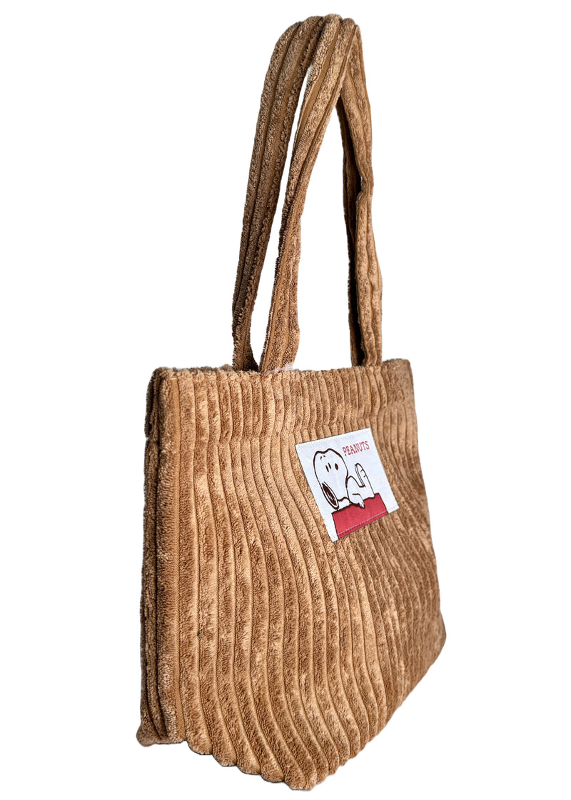 Peanuts Snoopy House Corduroy Tote