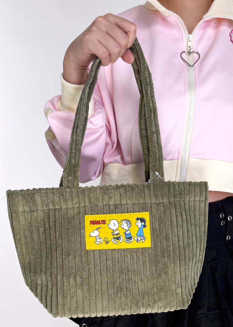 Peanuts Snoopy and the Gang Corduroy Tote