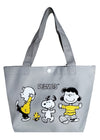 Peanuts Snoopy and Friends Canvas Grey Lunch Tote