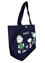 Peanuts Snoopy and Friends Canvas Navy Lunch Tote