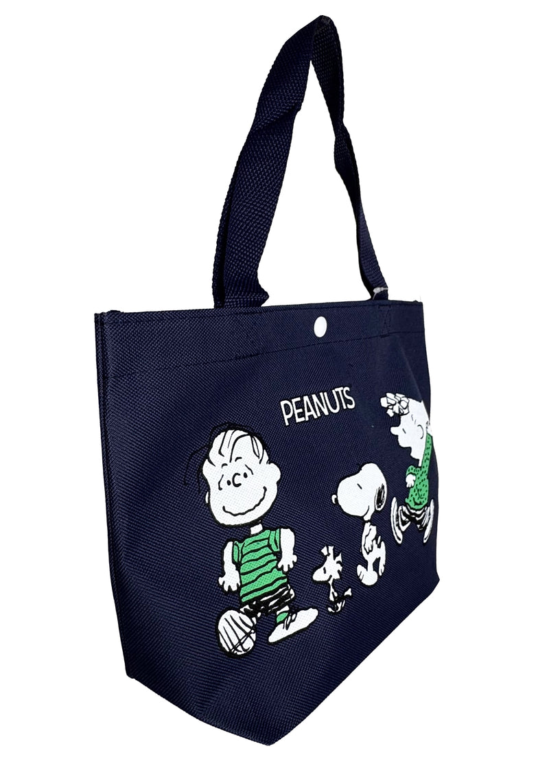 Peanuts Snoopy and Friends Canvas Navy Lunch Tote