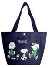 Peanuts Snoopy and Friends Canvas Navy Lunch Tote