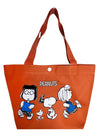 Peanuts Snoopy and Friends Canvas Orange Lunch Tote
