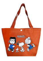 Peanuts Snoopy and Friends Canvas Orange Lunch Tote