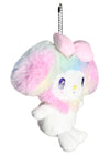 Sanrio My Melody Pastel Rainbow Plush Ball Chain Mascot Keychain