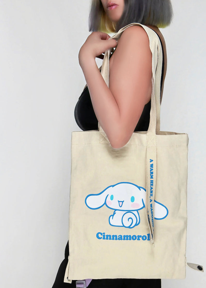 Sanrio Cinnamoroll Convertible Canvas Tote