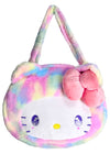 Sanrio Hello Kitty Pastel Rainbow Anime Eyes Plush Tote