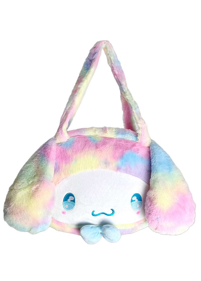 Sanrio Cinnamoroll Pastel Rainbow Anime Eyes Plush Tote