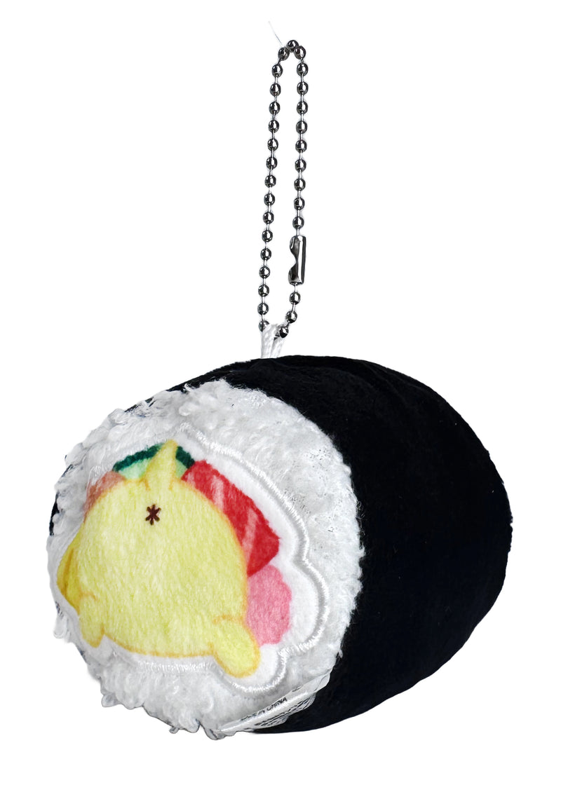 Sanrio Pompompurin Sushi Roll Plush Mascot Keychain