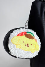 Sanrio Pompompurin Sushi Roll Plush Mascot Keychain