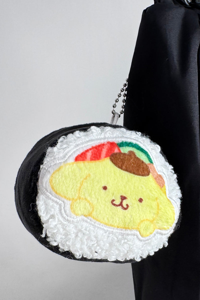 Sanrio Pompompurin Sushi Roll Plush Mascot Keychain