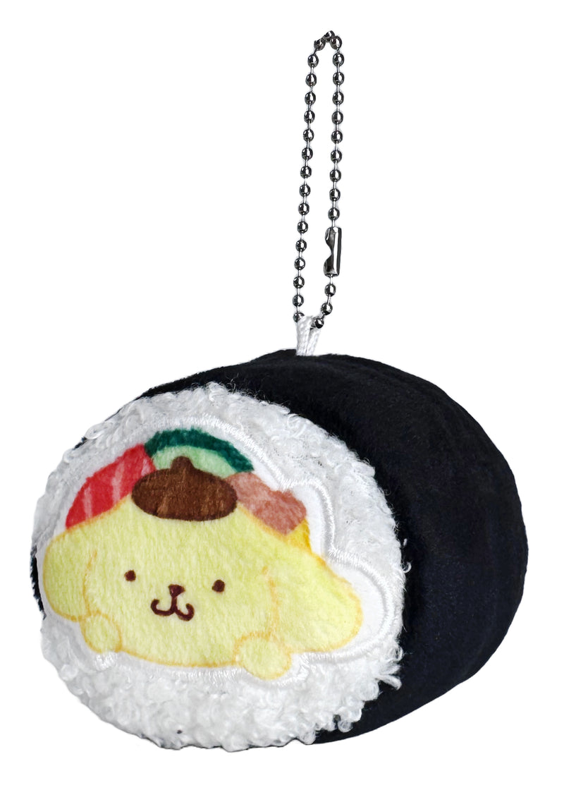 Sanrio Pompompurin Sushi Roll Plush Mascot Keychain