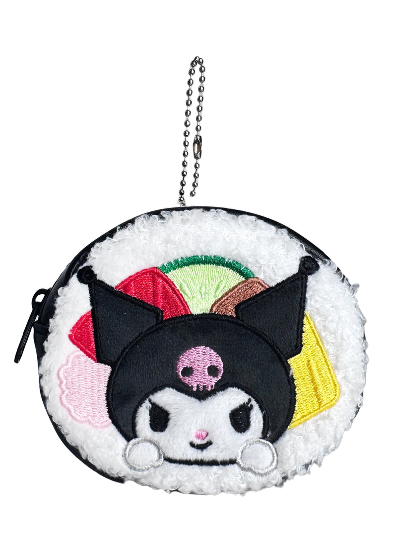 Sanrio Kuromi Sushi Roll Plush Coin Bag