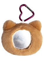 Sanrio Tanned Hello Kitty Plush Mascot Carabiner with Mirror