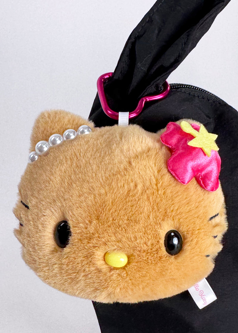 Sanrio Tanned Hello Kitty Plush Mascot Carabiner with Mirror