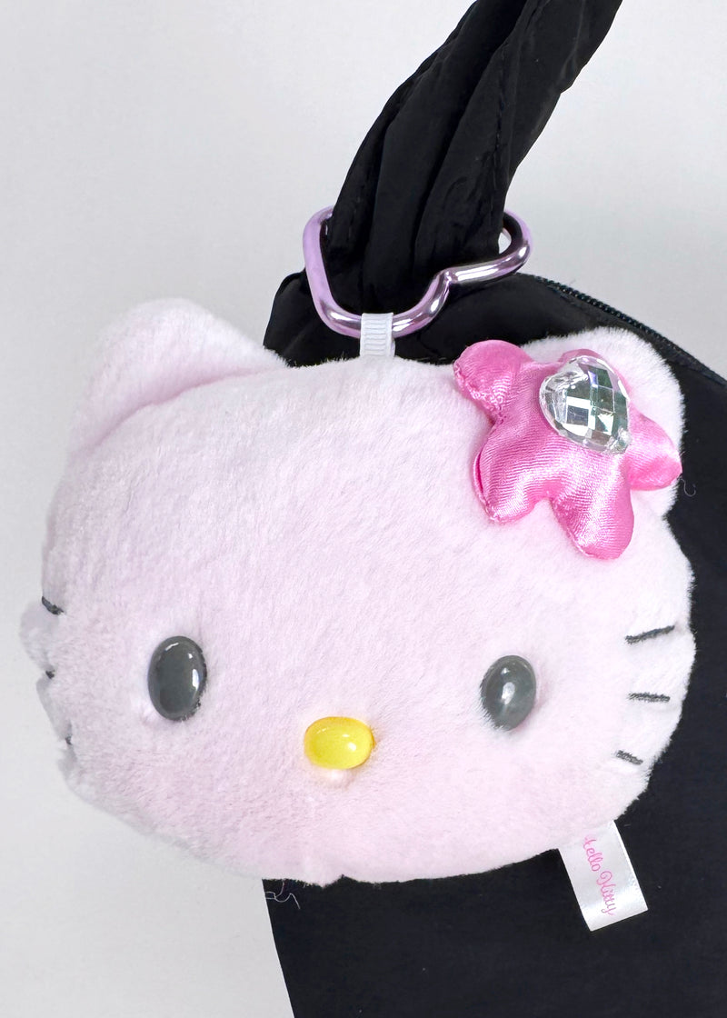 Sanrio Hello Kitty Pink Plush Mascot Carabiner with Mirror