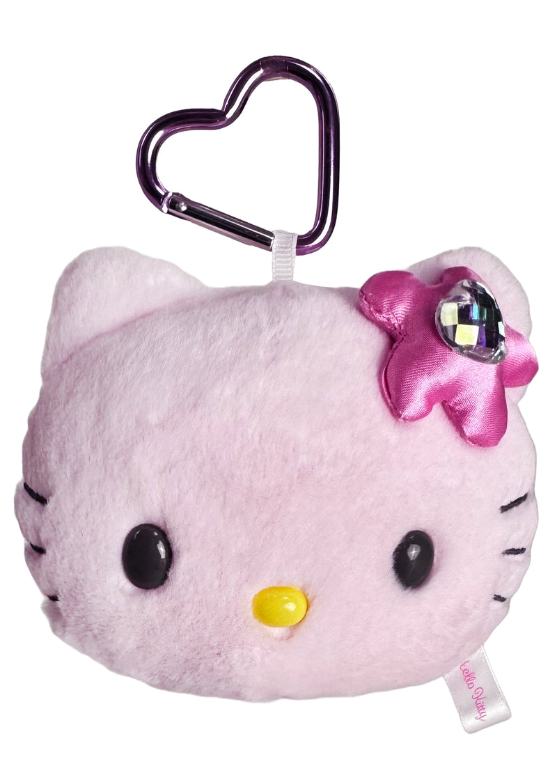 Sanrio Hello Kitty Pink Plush Mascot Carabiner with Mirror