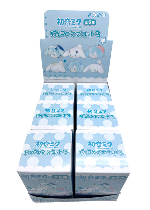 Sanrio Cinnamoroll x Hatsune Miku Potekoro V3 Plush Mascot - 6PC Blind Box
