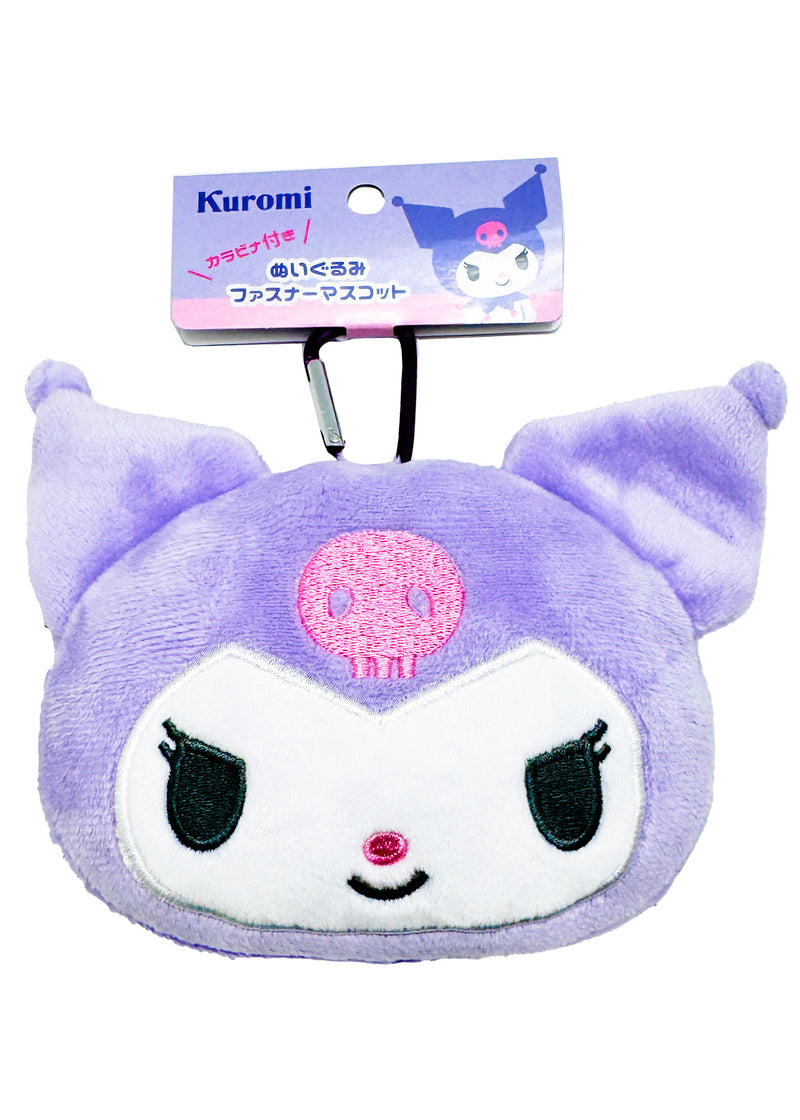 Sanrio Kuromi Big Face Plush Mascot Carabiner