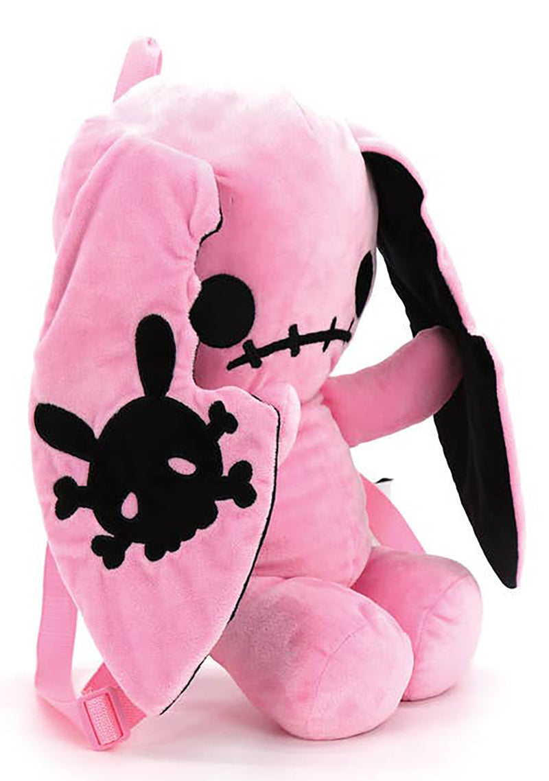 Naughty Bunny Pink Plush Backpack