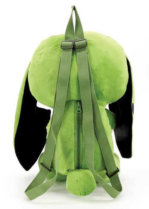 Naughty Bunny Green Plush Backpack