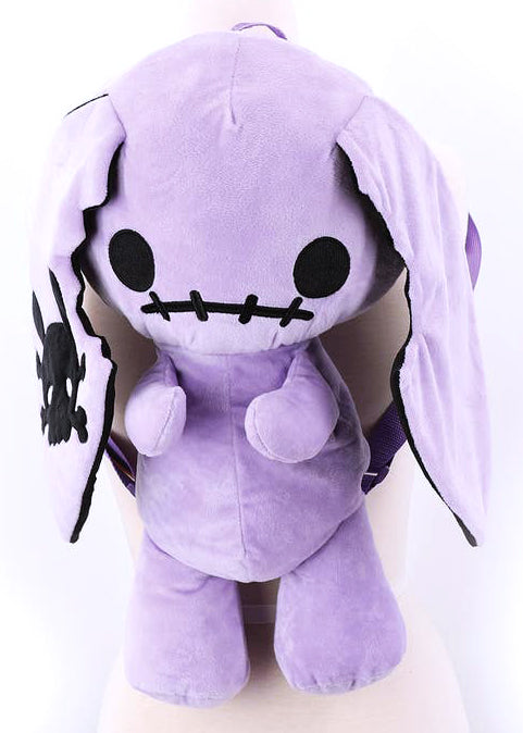 Naughty Bunny Purple Plush Backpack