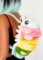 Rainbow Roly Poly Plush Backpack