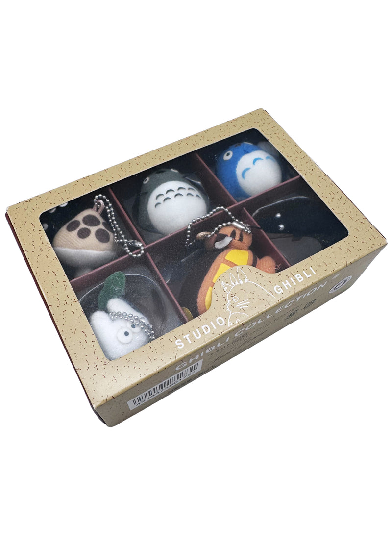 Studio Ghibli Totoro Characters Plush Mascot Keychain 6PC Set