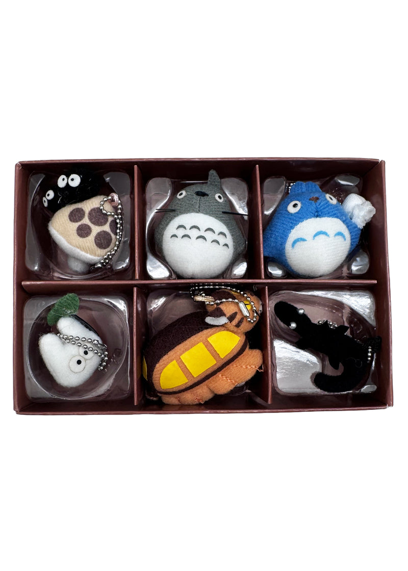 Studio Ghibli Totoro Characters Plush Mascot Keychain 6PC Set