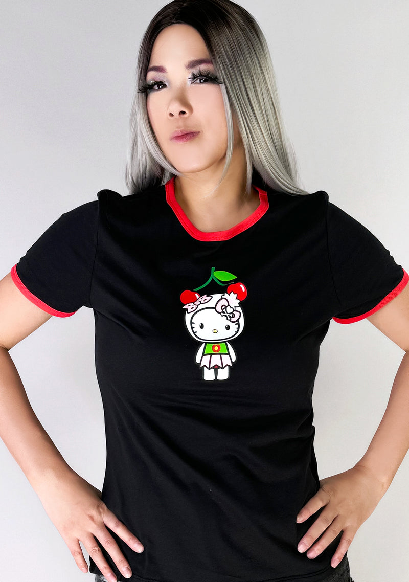 Sanrio Hello Kitty Cherry Kitty Ringer Tee