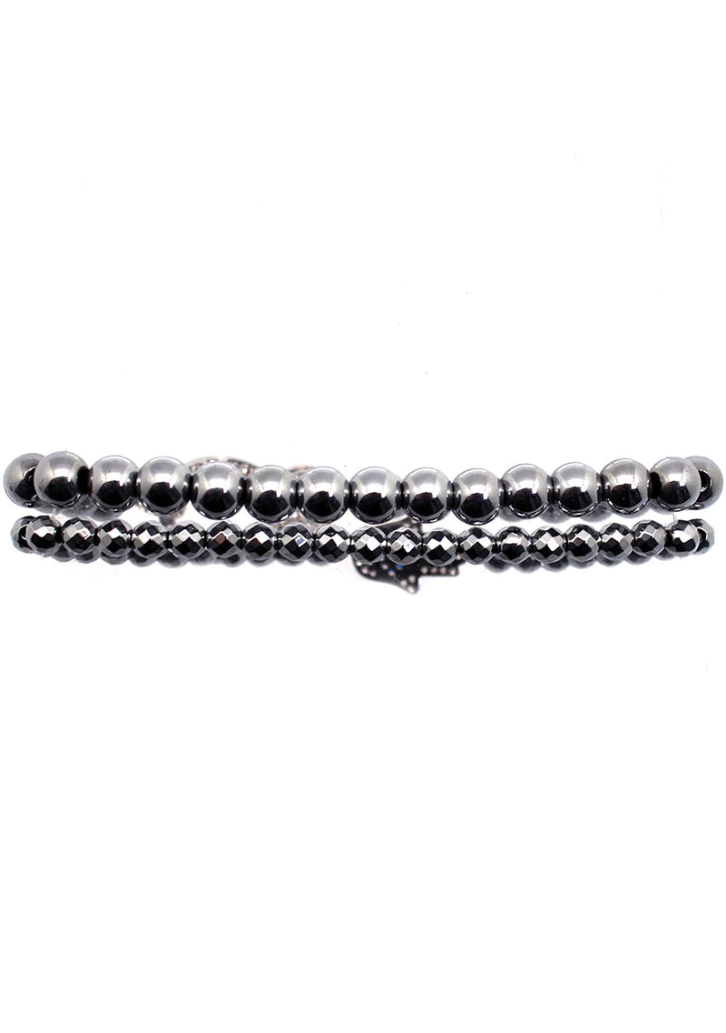 7 LUXE Divine Hamsa Bracelet Set in Silver