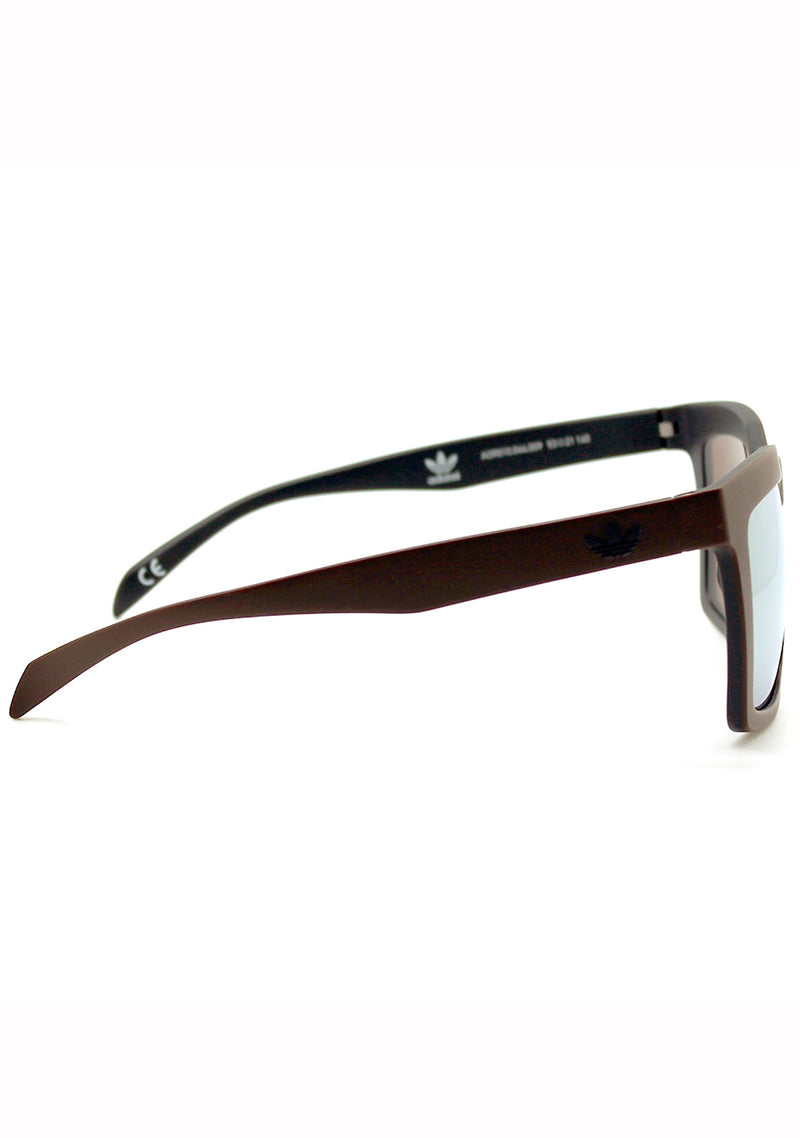 Adidas Originals Oversized Square Mirror Sunglasses in Brown/Gold