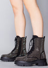 Black Ice Platform Boots