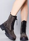 Black Ice Platform Boots