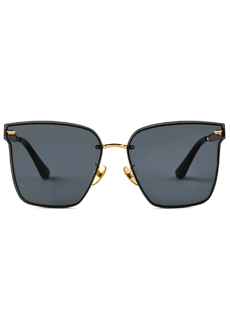 Bella V Polarized Sunglasses in Gold/Grey