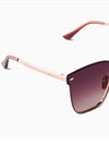 Bella V Sunglasses in Rose Gold/Wine Gradient