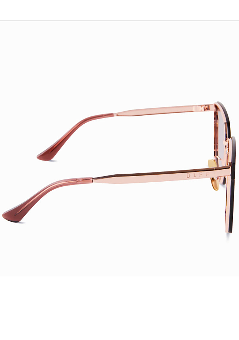 Bella V Sunglasses in Rose Gold/Wine Gradient