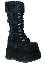 BEAR 202 Furget Me Not Black Platform Boots