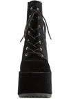 CAMEL 203 Velvet Underground Black Platform Boots