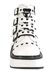 EMILY 315 Pure Love White Platform Boots