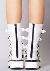 EMILY 330 Space Candy White Platform Boots