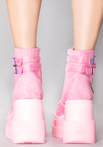 SHAKER 52 Sucker Punch Pink Platform Boots